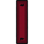 Image of an area rug, Bear Refuge - Red