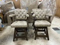Cashmere Tufted Counter Height Barstools (Set Of 4)
