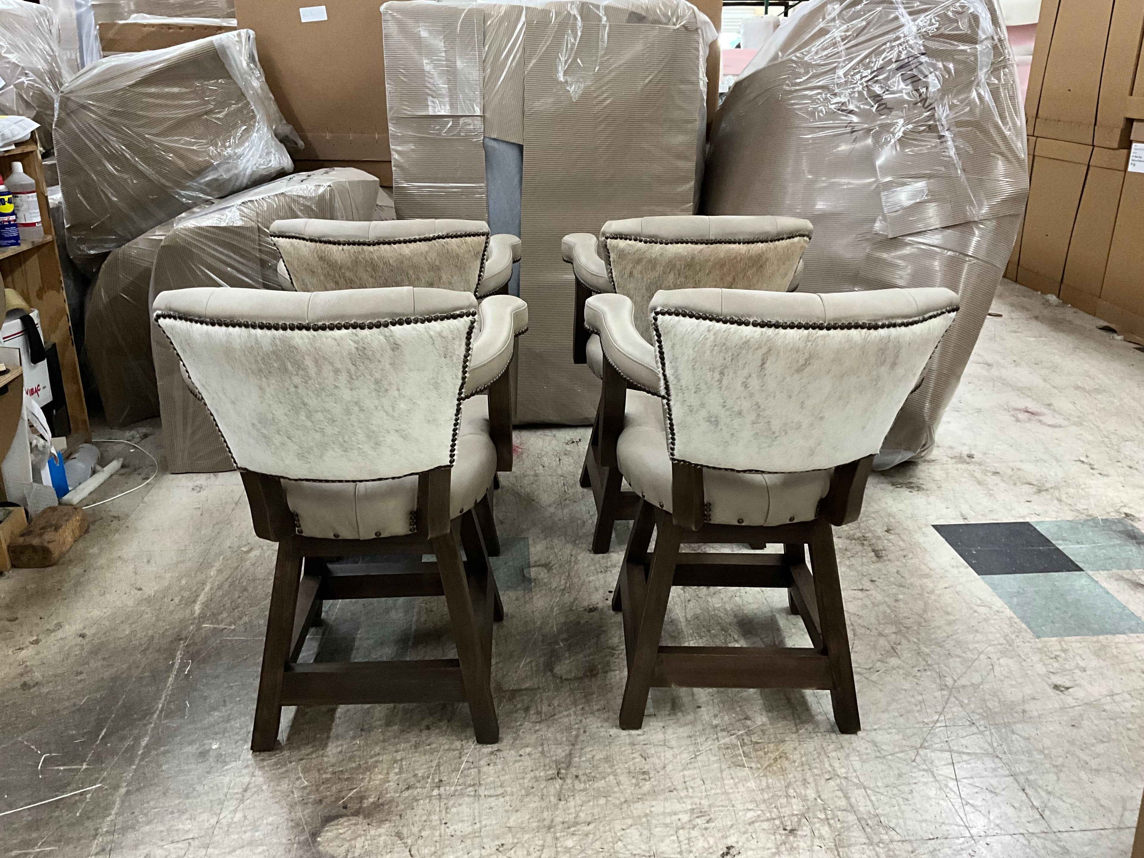 Cashmere Tufted Counter Height Barstools (Set Of 4)