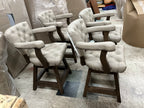 Cashmere Tufted Counter Height Barstools (Set Of 4)
