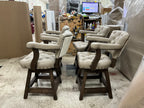 Cashmere Tufted Counter Height Barstools (Set Of 4)