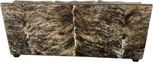 Load image into Gallery viewer, Sylvester Lincolnton Western &amp; Modern Farmhouse Leather &amp; Cowhide Rolled Arm Sofa