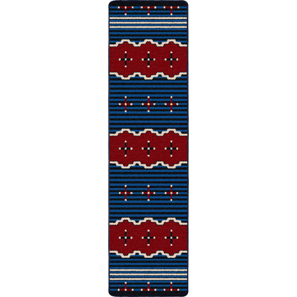 Image of an area rug, Big Chief 2 - Blue