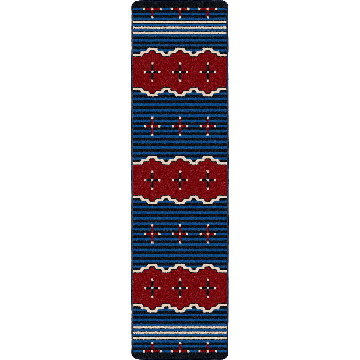 Image of an area rug, Big Chief 2 - Blue
