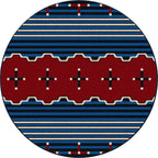 Image of an area rug, Big Chief 2 - Blue