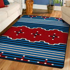 Image of an area rug, Big Chief 2 - Blue