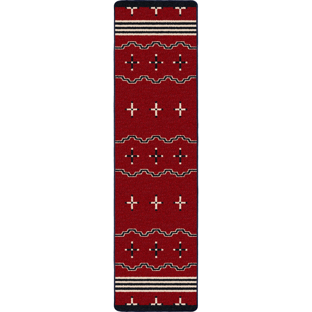 Image of an area rug, Big Chief - Red