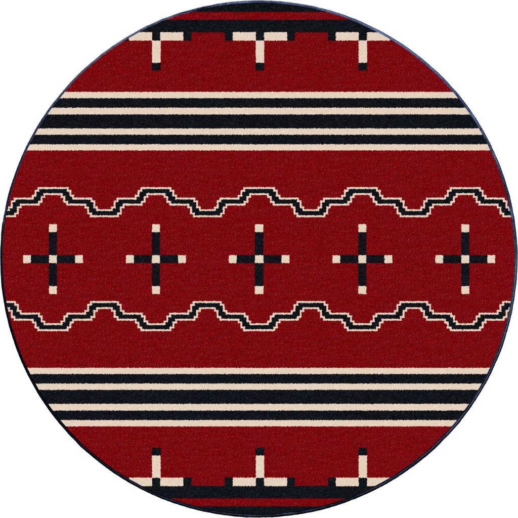 Image of an area rug, Big Chief - Red