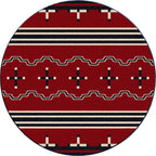 Image of an area rug, Big Chief - Red