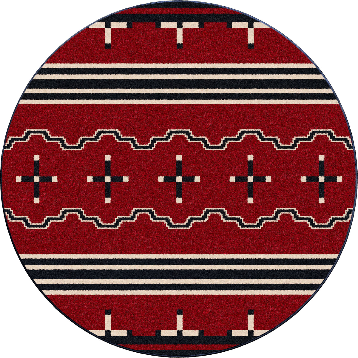 Image of an area rug, Big Chief - Red