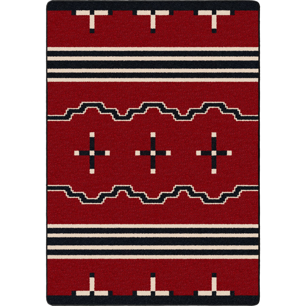 Image of an area rug, Big Chief - Red