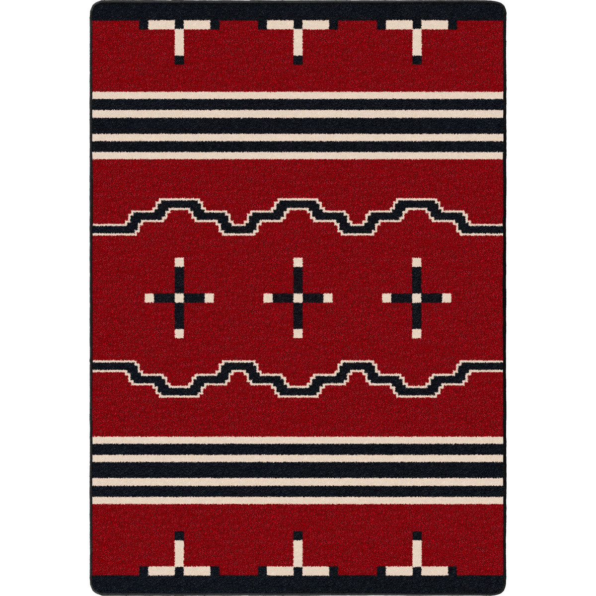 Image of an area rug, Big Chief - Red