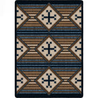 Image of an area rug, Bison Creek - Black and Russet