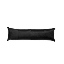 Load image into Gallery viewer, Cowhide Patchwork Black Pillow