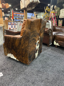 Bonham Cowhide Swivel Glider