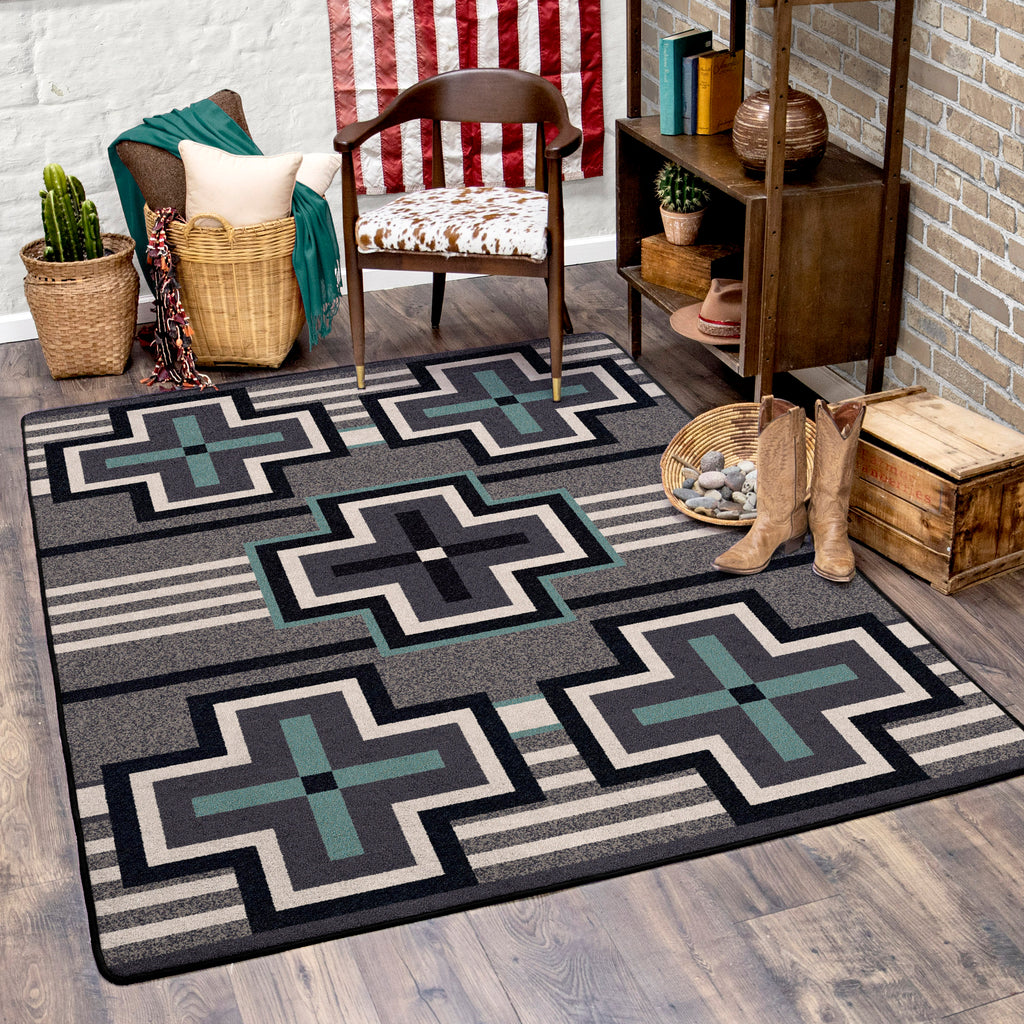 Image of an area rug, Bounty - Turquoise
