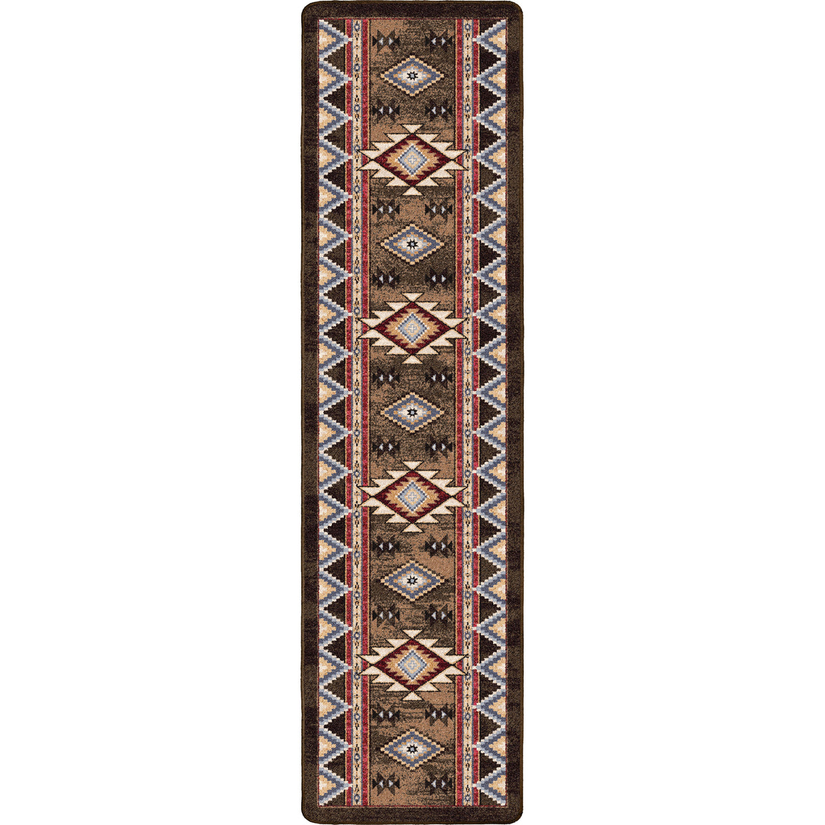 Image of an area rug, Bow Strings - Brown
