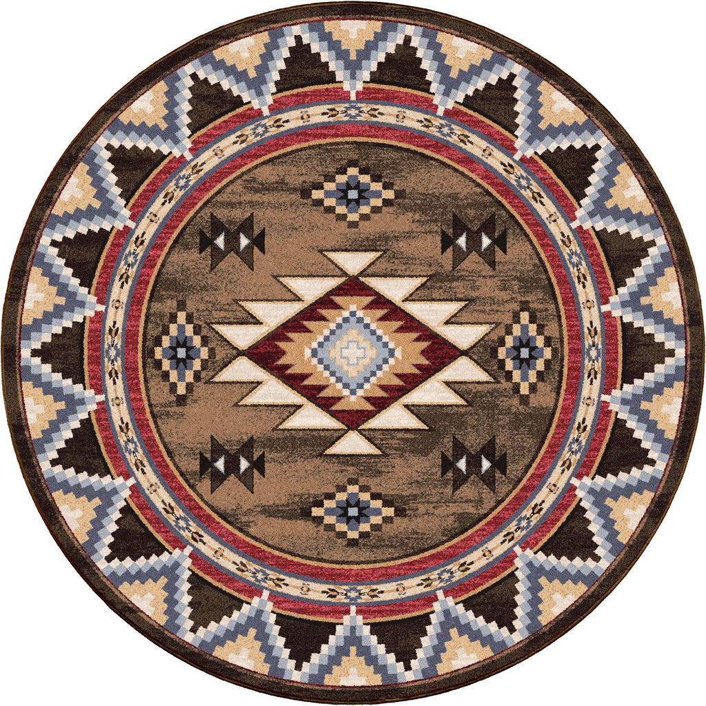 Image of an area rug, Bow Strings - Brown