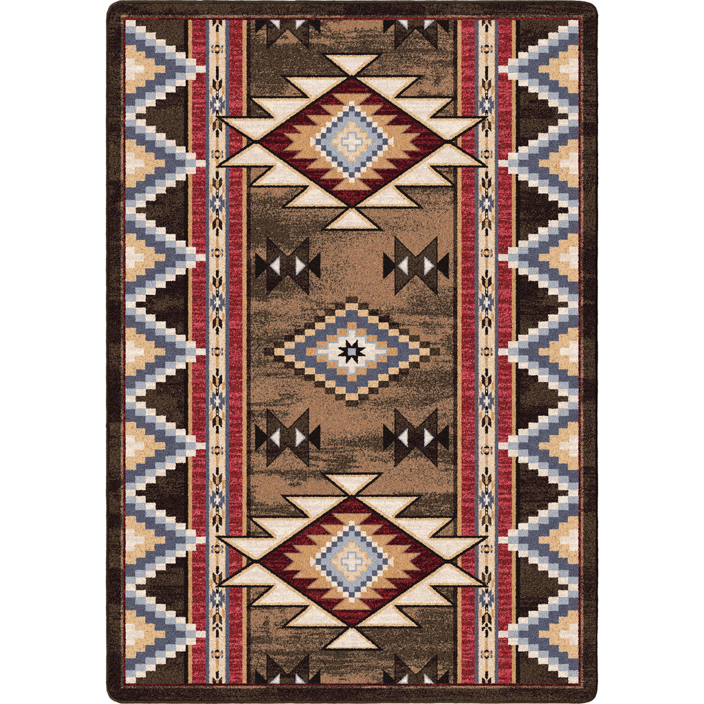 Image of an area rug, Bow Strings - Brown