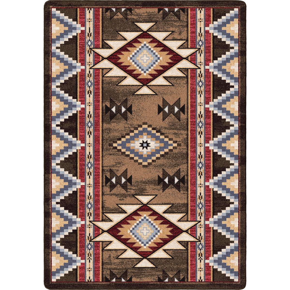 Image of an area rug, Bow Strings - Brown