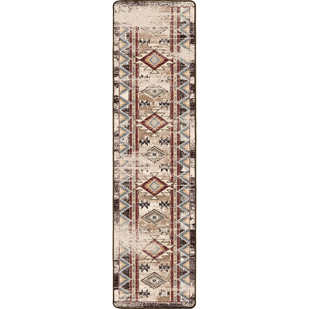 Image of an area rug, Bow Strings Distressed - Brown