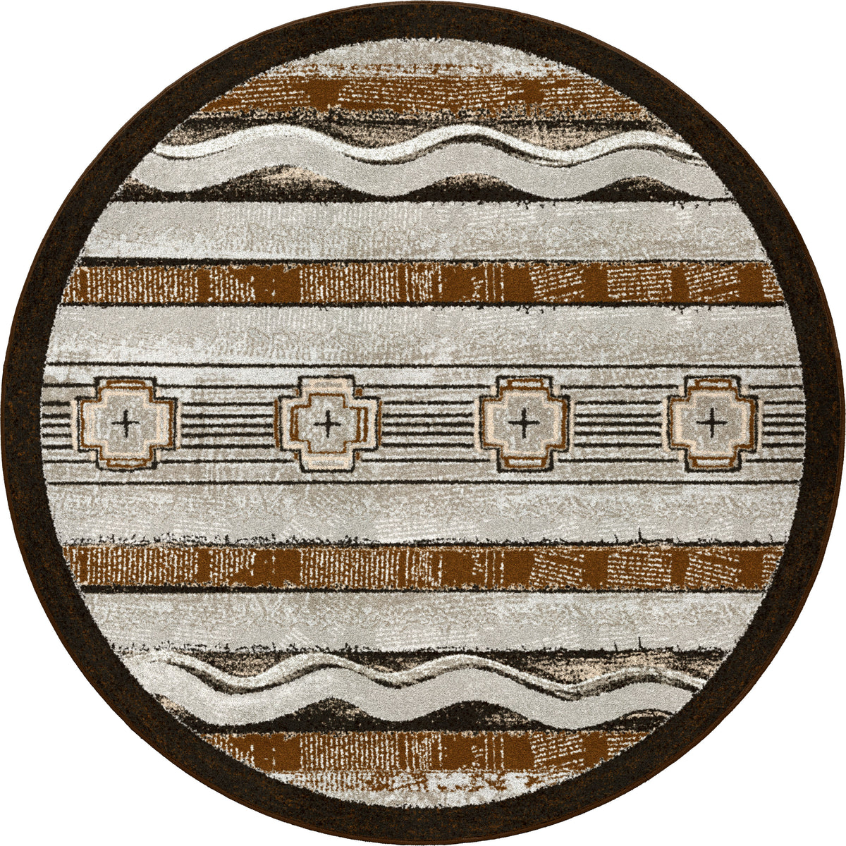 Image of an area rug, Brand New Old School - Earthenware