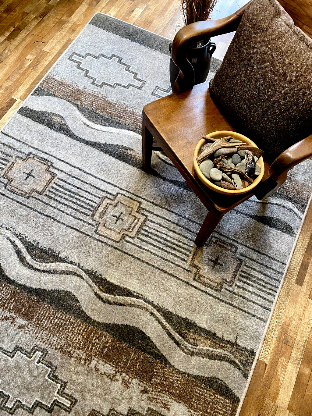 Image of an area rug, Brand New Old School - Earthenware
