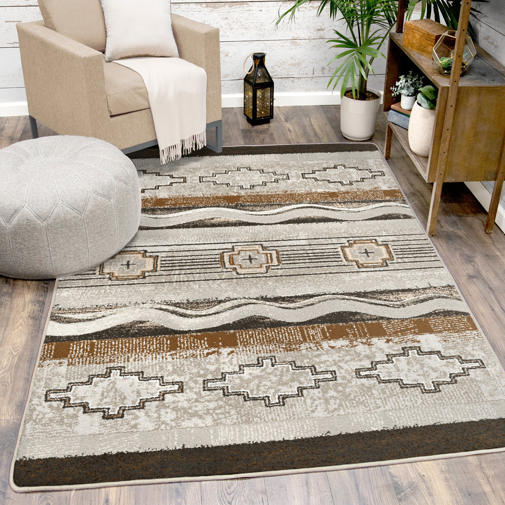 Image of an area rug, Brand New Old School - Earthenware
