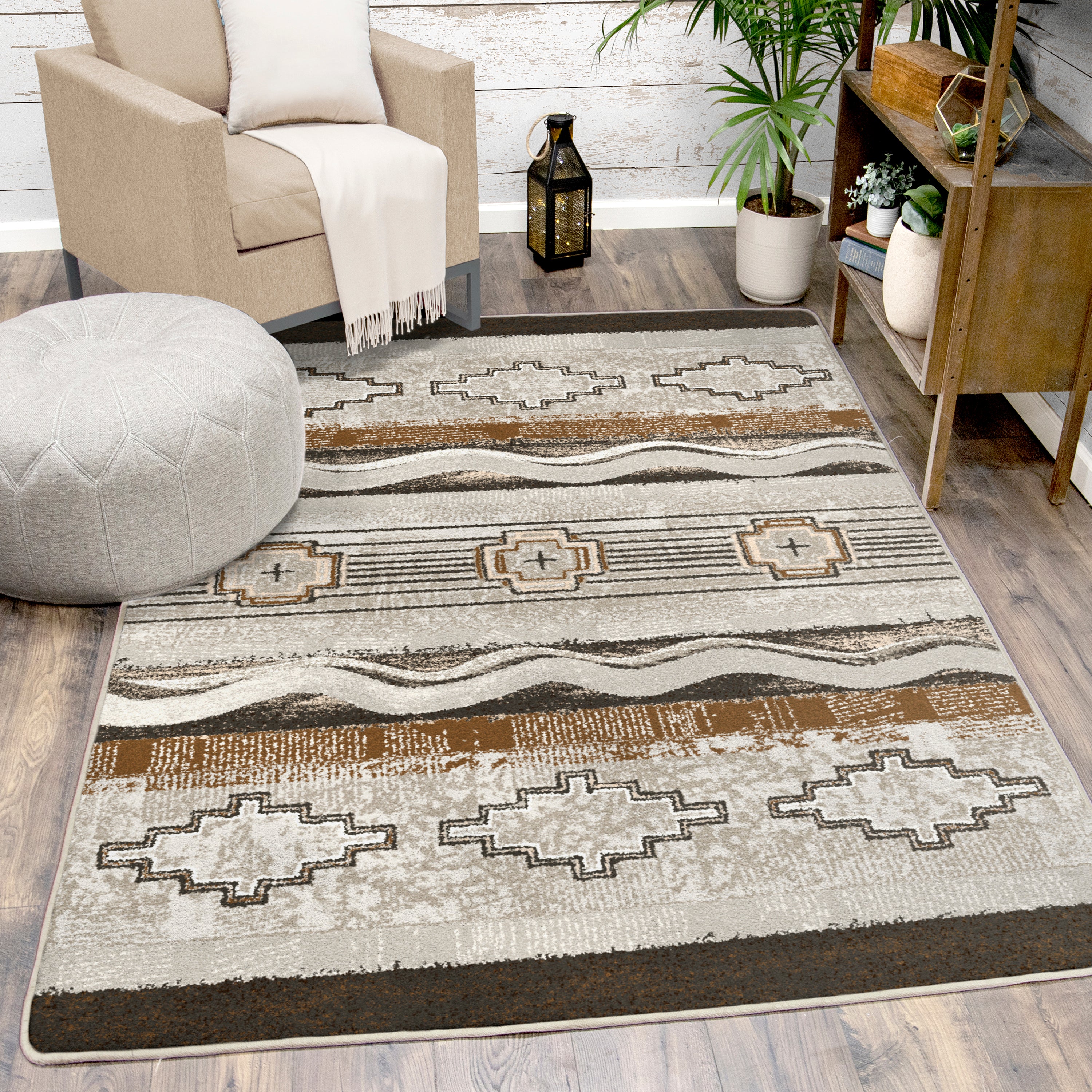 Image of an area rug, Brand New Old School - Earthenware