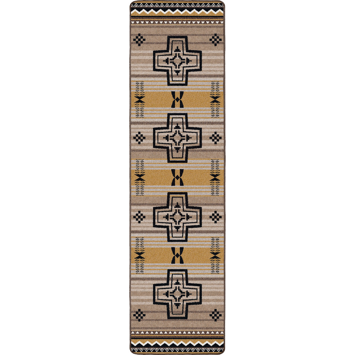Image of an area rug, Brazos OKA - Old Gold