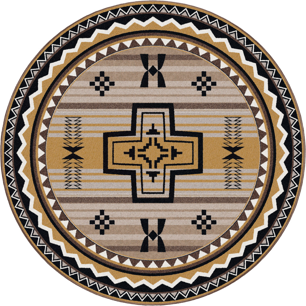 Image of an area rug, Brazos OKA - Old Gold