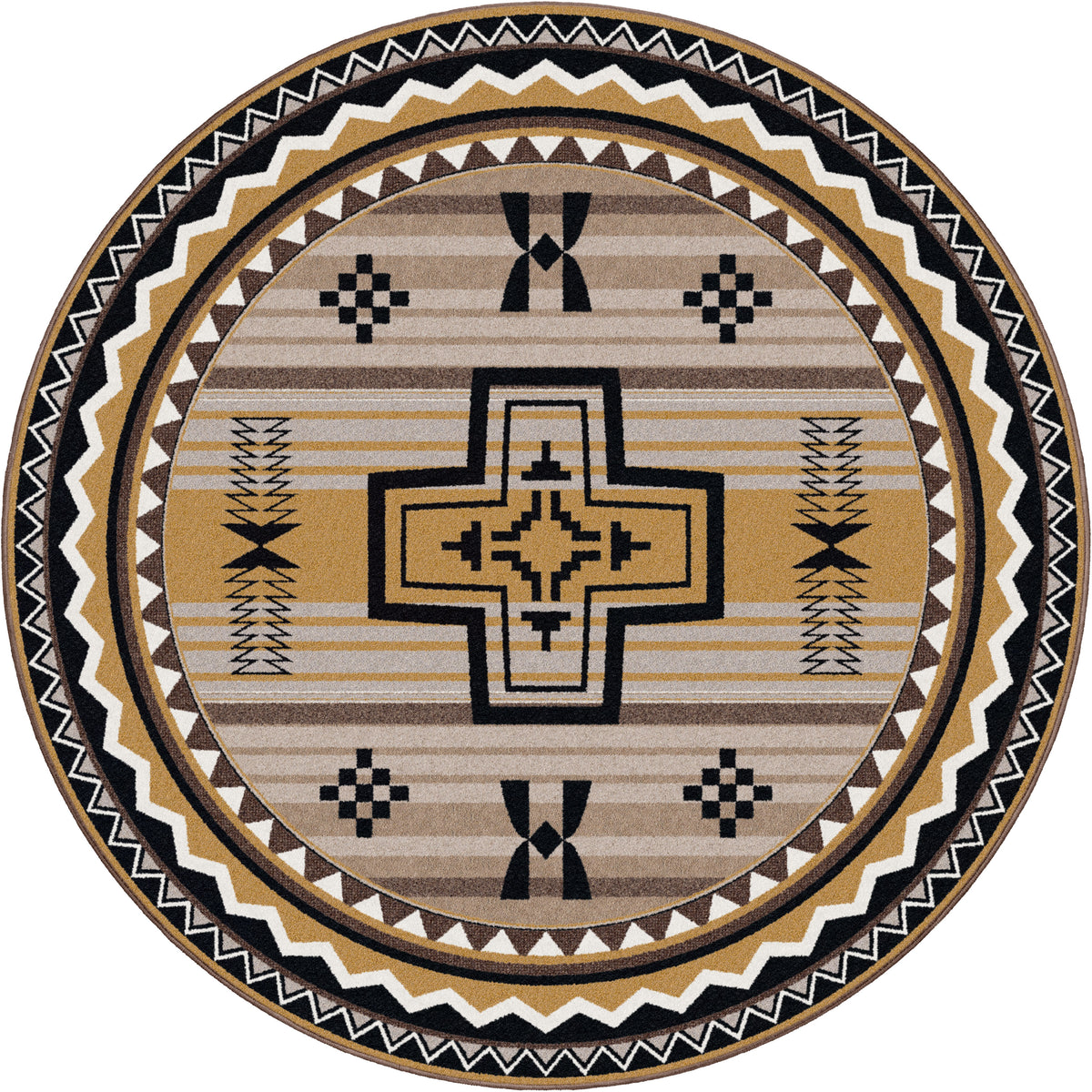 Image of an area rug, Brazos OKA - Old Gold