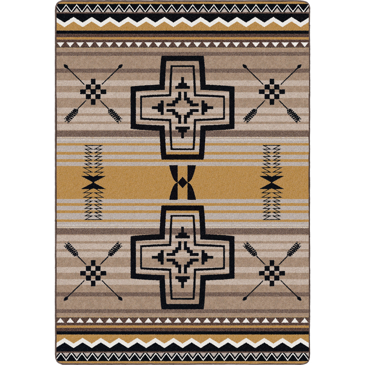 Image of an area rug, Brazos OKA - Old Gold