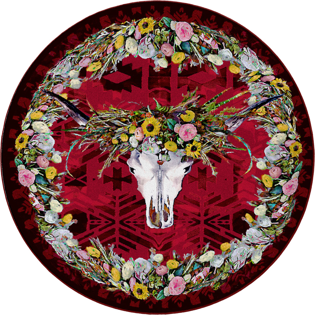 Image of an area rug, Briscoe - Red