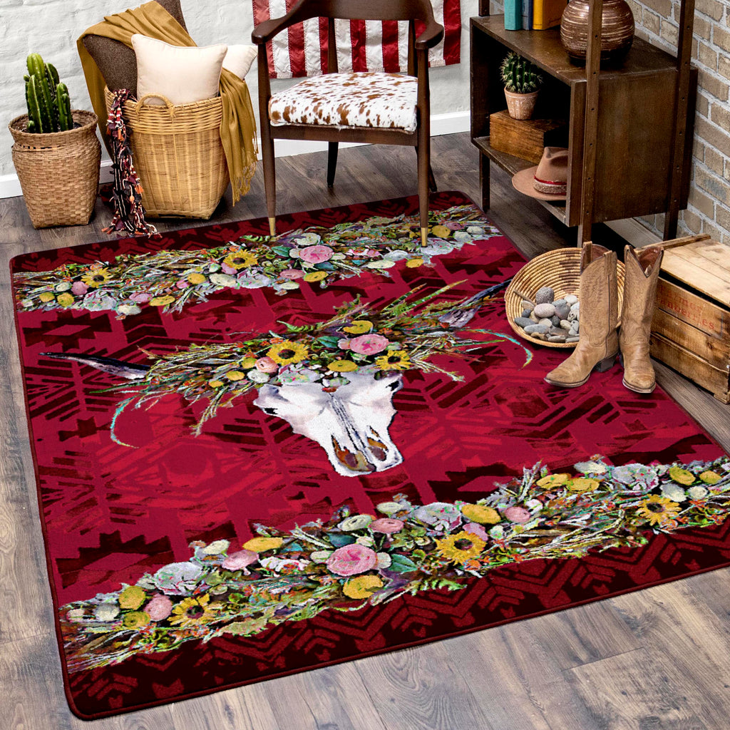 Image of an area rug, Briscoe - Red