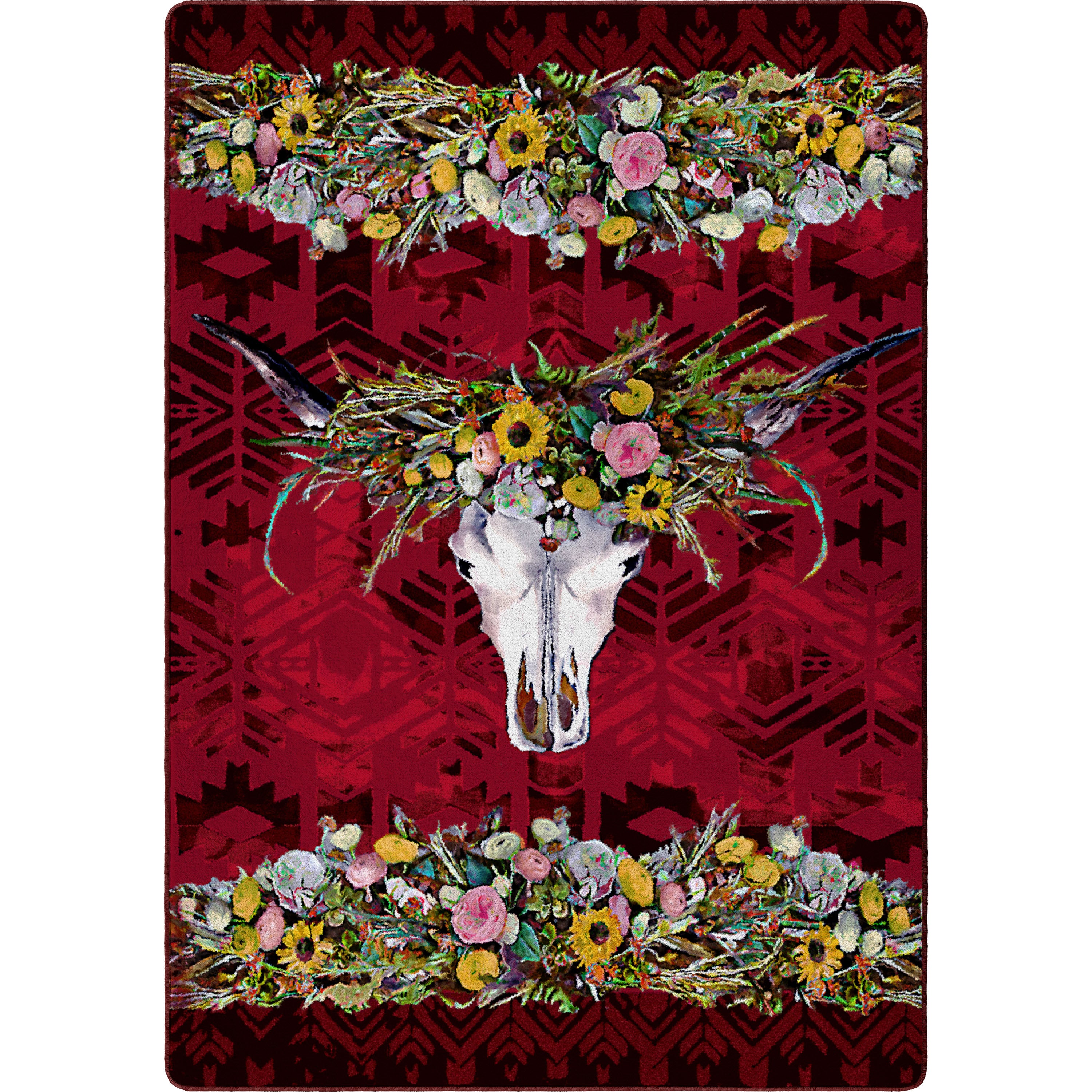 Image of an area rug, Briscoe - Red