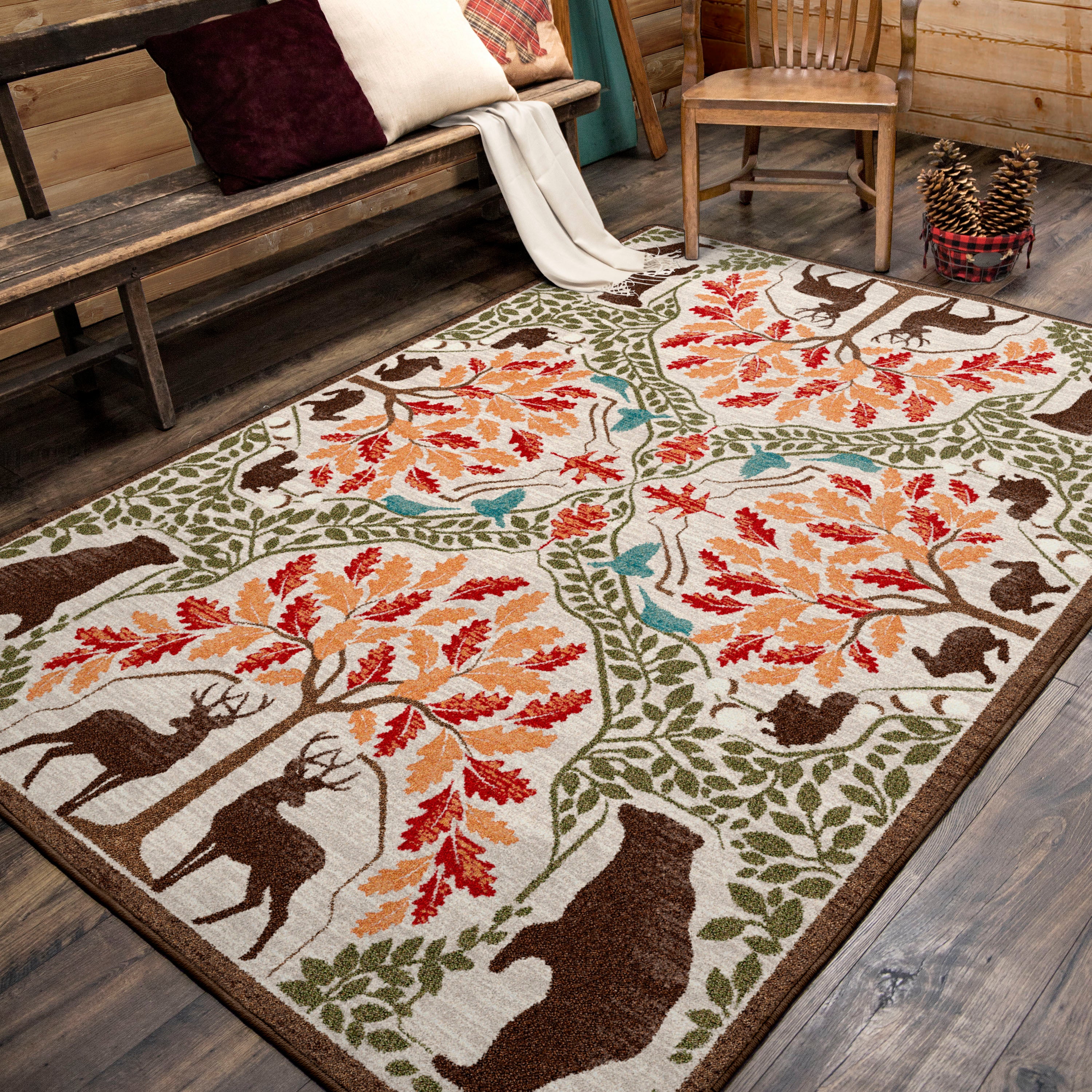 Image of an area rug, Brushwoods - Multi