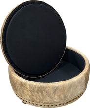 Load image into Gallery viewer, Prairie Dunes Storage Ottoman - 42&quot; Round