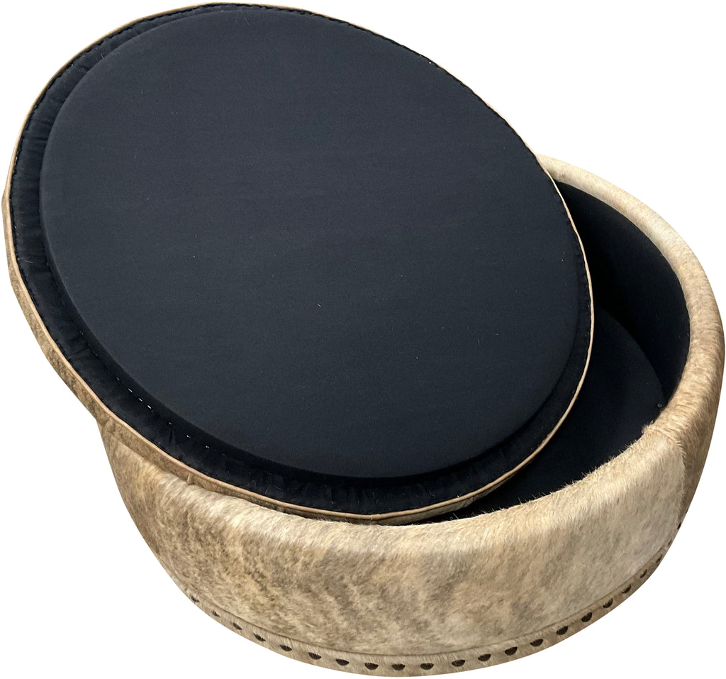 Prairie Dunes Storage Ottoman - 42" Round