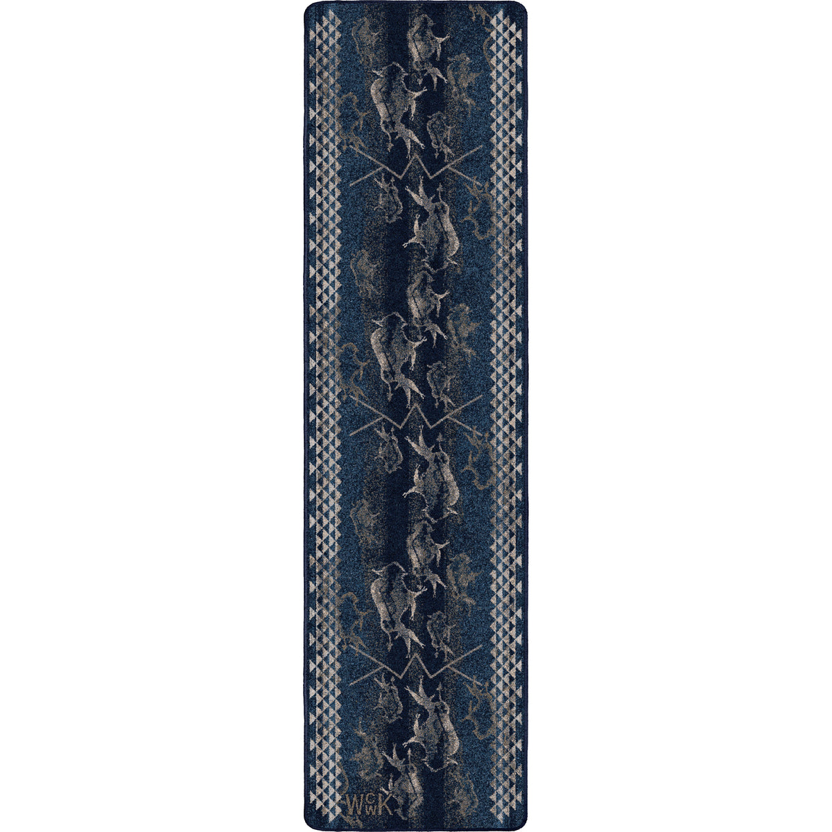 Image of an area rug, Will K Buffalo Rising - Midnight