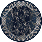 Image of an area rug, Will K Buffalo Rising - Midnight