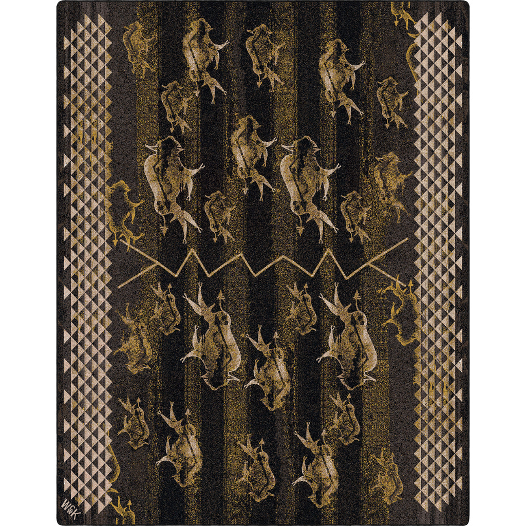 Image of an area rug, Will K Buffalo Rising - True Earth