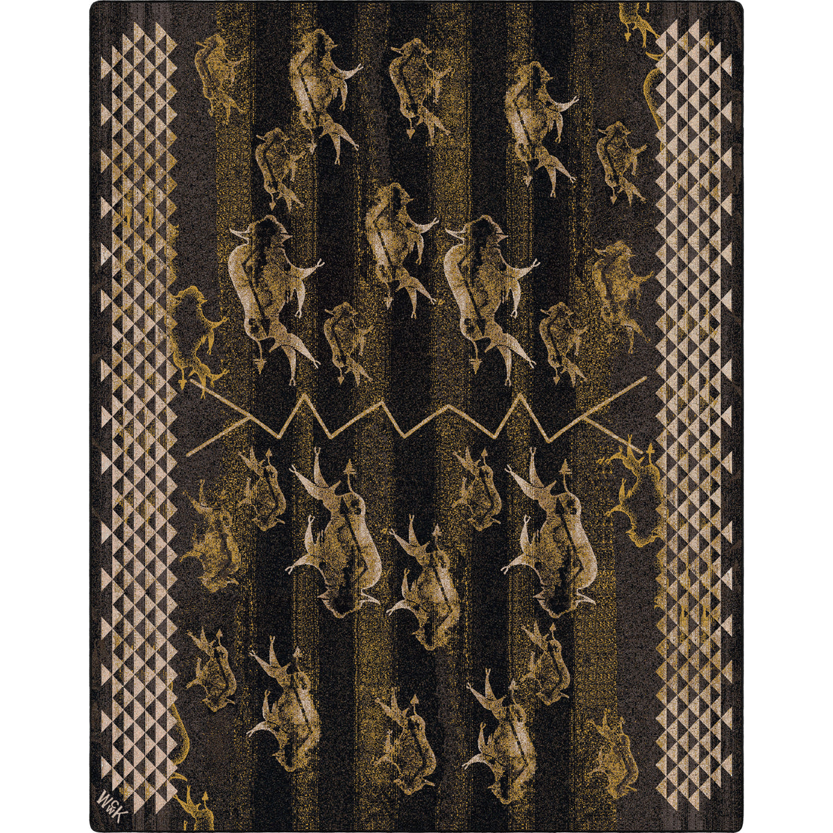 Image of an area rug, Will K Buffalo Rising - True Earth
