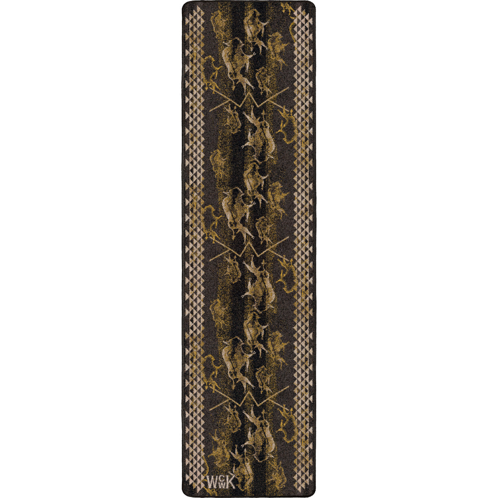 Image of an area rug, Will K Buffalo Rising - True Earth