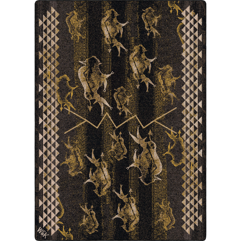 Image of an area rug, Will K Buffalo Rising - True Earth