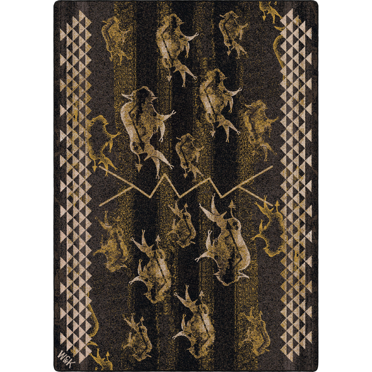 Image of an area rug, Will K Buffalo Rising - True Earth