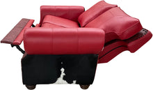 Load image into Gallery viewer, Red Holstein Double Recliner Love Seat