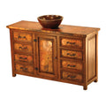 Upgrade your bathroom with the Francisco Copper Sink Vanity Cabinet. Featuring hammered copper panels, ample storage, and multiple configurations, this rustic copper vanity blends beauty and functionality.