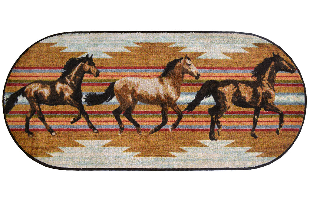 Cozy Cabin Collection Gallop Area Rug