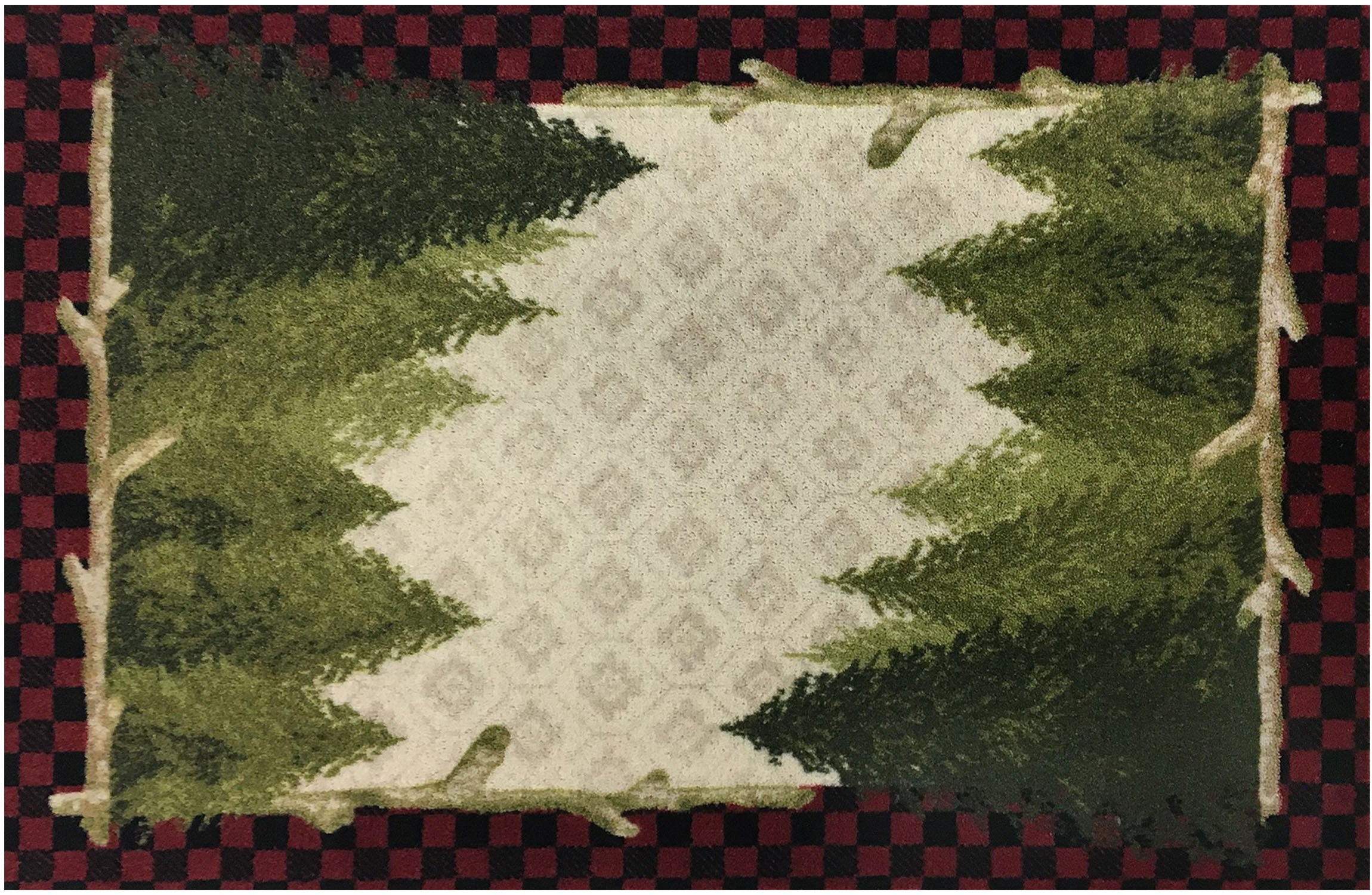 Cozy Cabin Collection Pine Plaid 30"x46" Area Rug